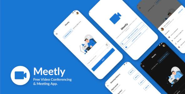 دانلود سورس اپلیکیشن اندروید Meetly - اپلیکیشن ویدیو کنفرانس حرفه ای