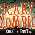 دانلود فونت انگلیسی و پرمیوم Scary Zombie