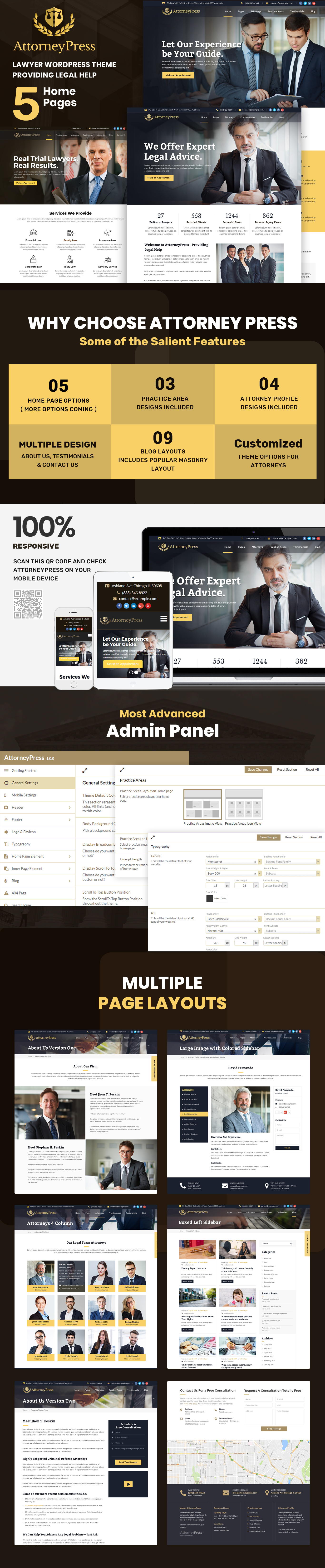 attorneypress law theme presentation