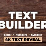 دانلود پروژه افتر افکت Text Builder - نسخه اورجینال و خریداری شده