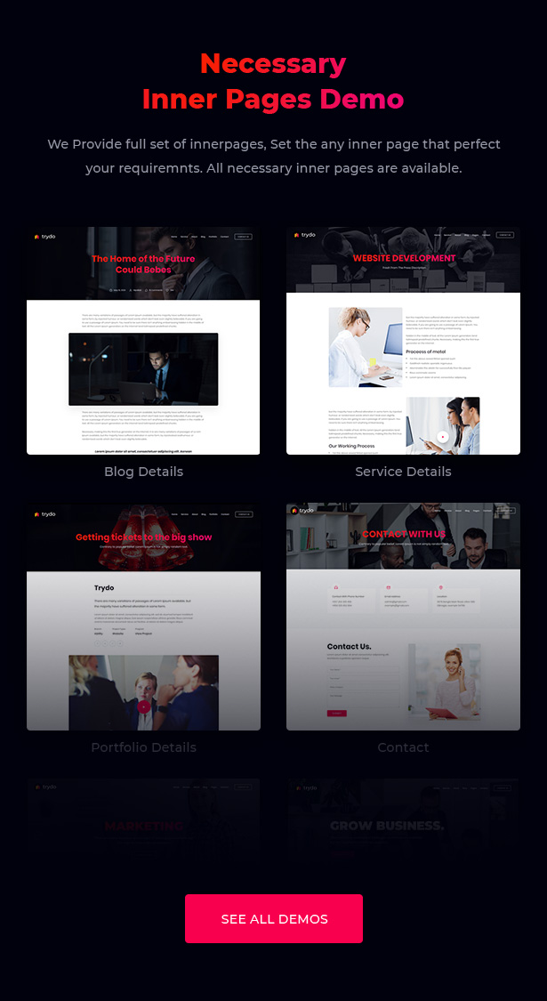 Trydo - Creative Agency & Portfolio WordPress Theme - 7