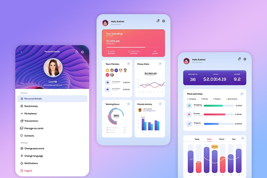 دانلود UI Kit لایه باز Dynamic Payments