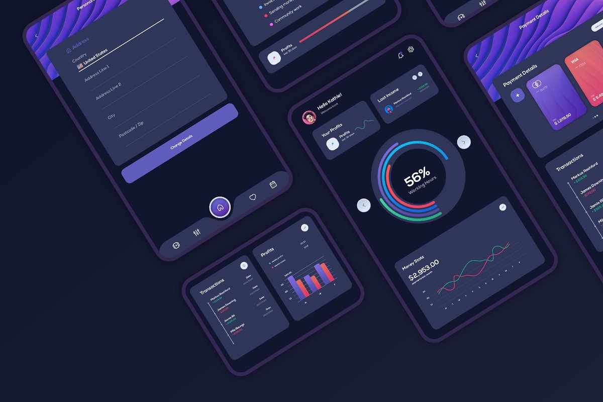 دانلود UI Kit لایه باز Dynamic Payments