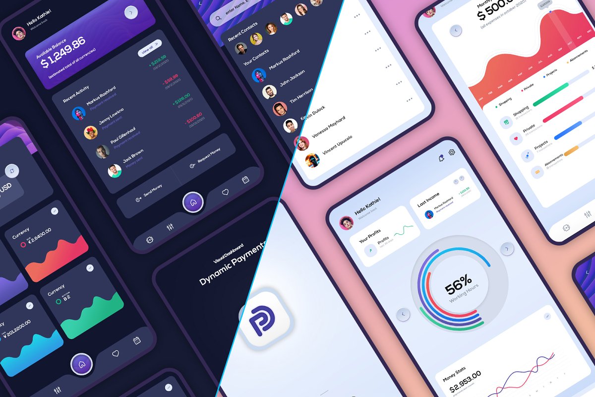 دانلود UI Kit لایه باز Dynamic Payments