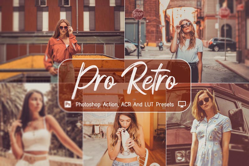 دانلود مجموعه 10 اکشن فتوشاپ Pro Retro