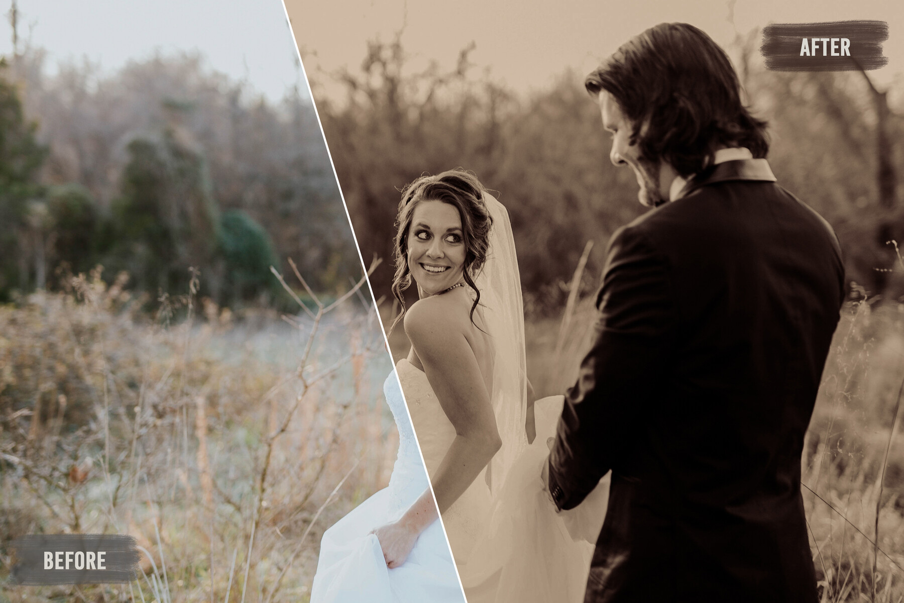 50 Sepia Wedding LUTs Pack