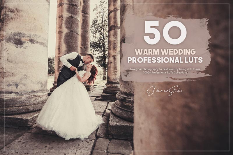50 Warm Wedding LUTs Pack