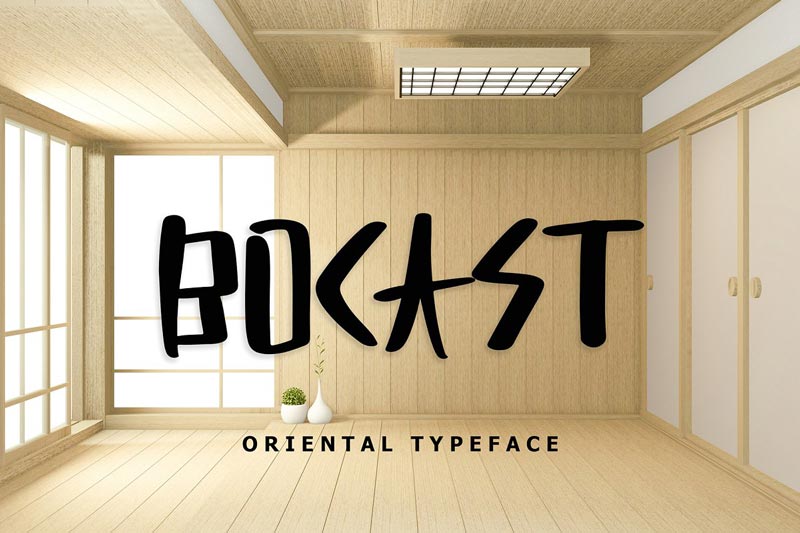 دانلود فونت انگلیسی Bocast Japan Style Display