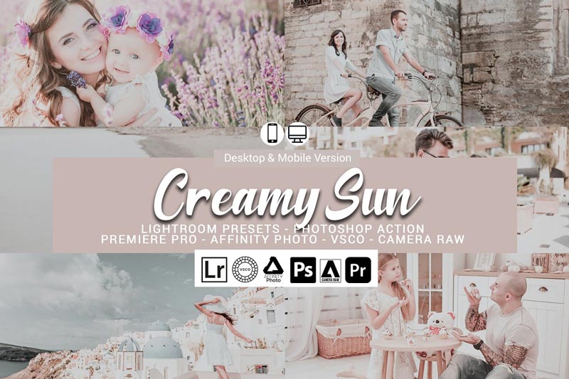 دانلود پریست لایت روم Creamy Sun - دو نسخه موبایل و دسکتاپ