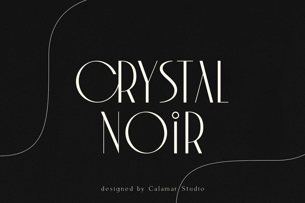 دانلود فونت انگلیسی Crystal Noir