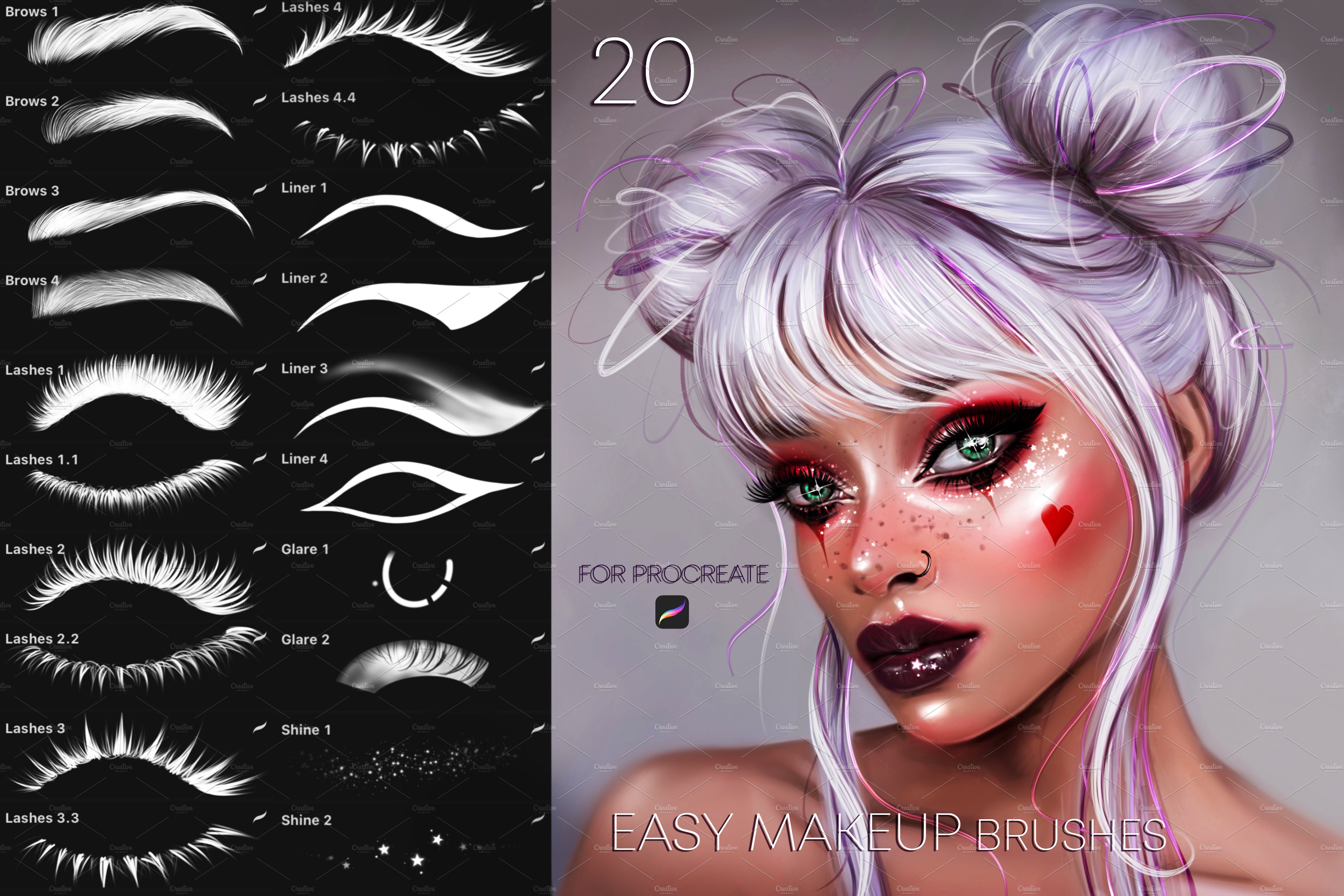 دانلود مجموعه براش های میکاپ Easy MakeUp برای پروکریت