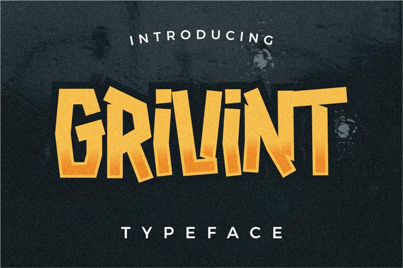 دانلود فونت انگلیسی Grivint Typeface