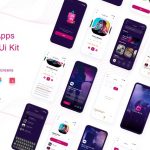 دانلود UI Kit اپلیکیشن موسیقی و استریم موبایل Lagunya