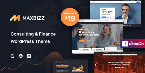 دانلود قالب وردپرس Maxbizz - پوسته شرکتی و مشاوره مالی وردپرس