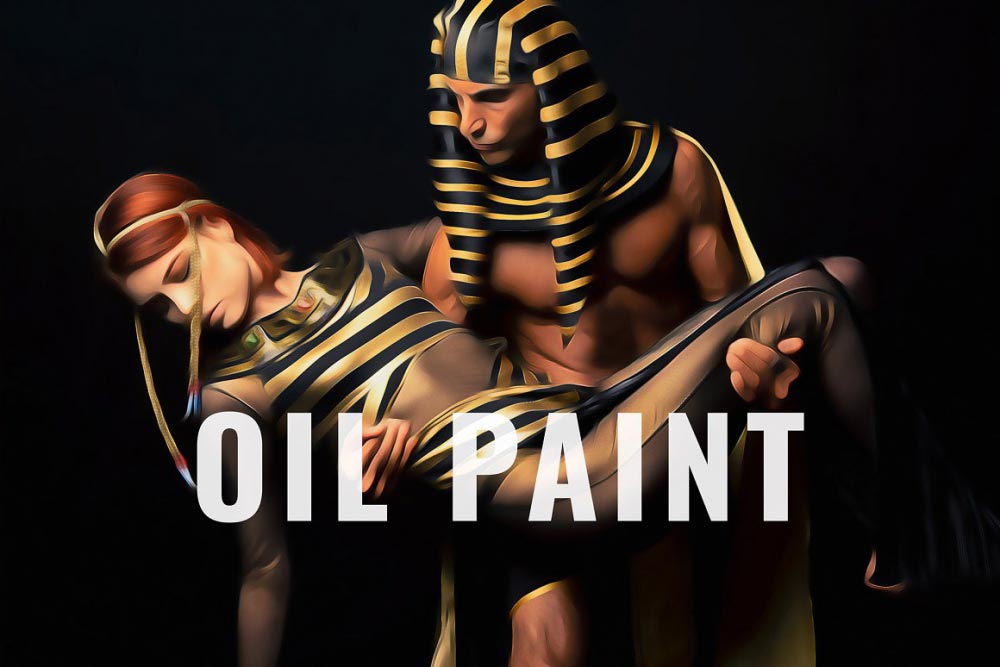 دانلود فایل لایه باز Oil Painting Photo Effect