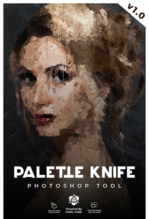 دانلود اکشن فتوشاپ Palette Knife Photoshop Tool