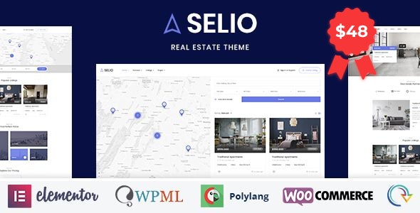 دانلود قالب وردپرس Selio - پوسته دایرکتوری املاک پیشرفته وردپرس