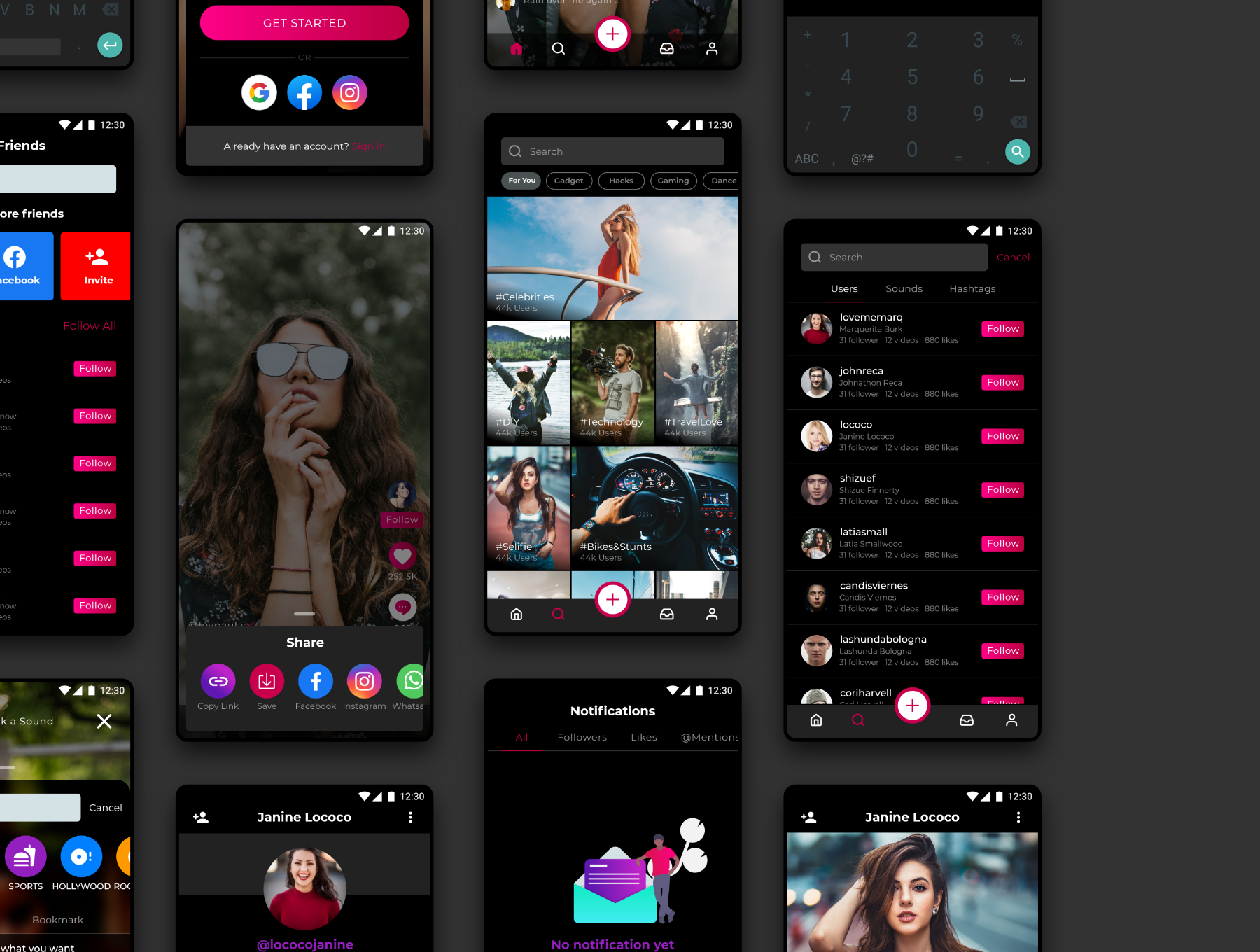 دانلود UI Kit اپلیکیشن موبایل Teensy