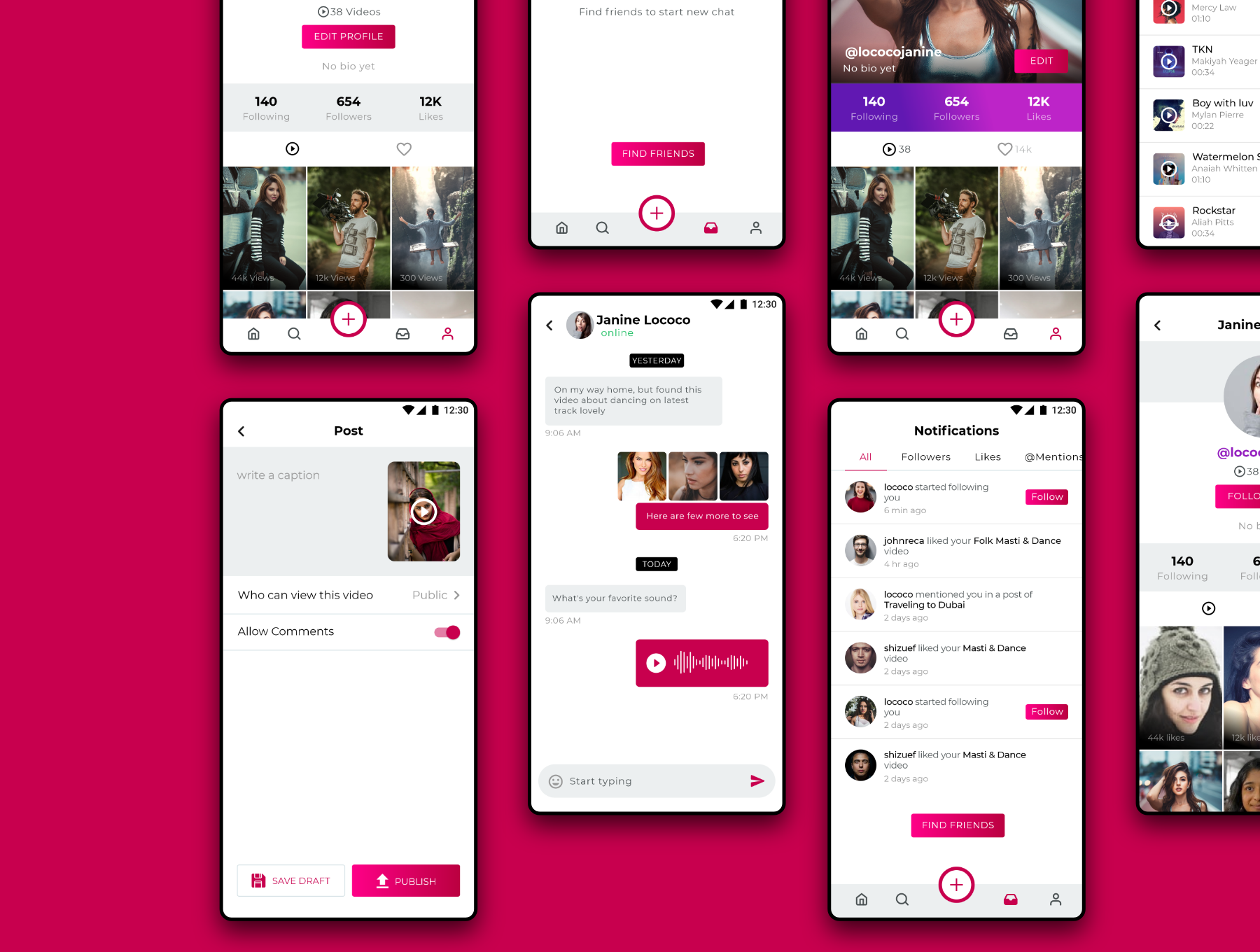 دانلود UI Kit اپلیکیشن موبایل Teensy