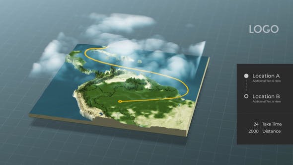 دانلود پروژه افتر فکت World Map Connector