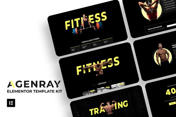 دانلود کیت المنتور Agenray - قالب باشگاه ورزشی و تناسب اندام وردپرس