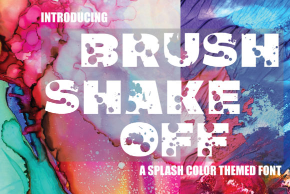 دانلود فونت انگلیسی Brush Shake off به همراه BONUS