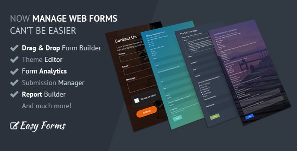 دانلود افزونه وردپرس Easy Forms - فرم ساز پیشرفته وردپرس