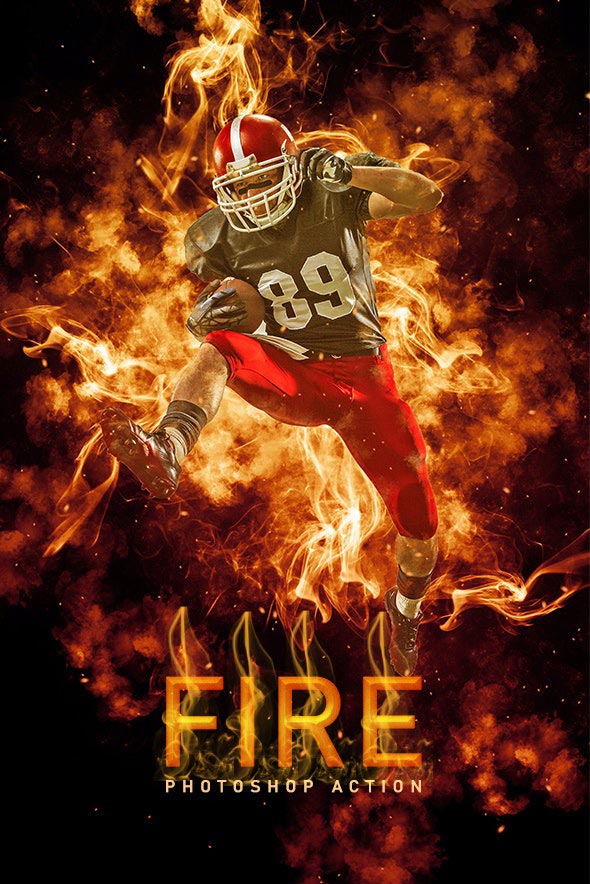 دانلود اکشن فتوشاپ آتش - Fire