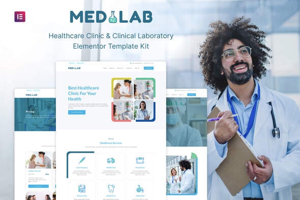 دانلود کیت المنتور Medilab - قالب درمانگاه پزشکی وردپرس