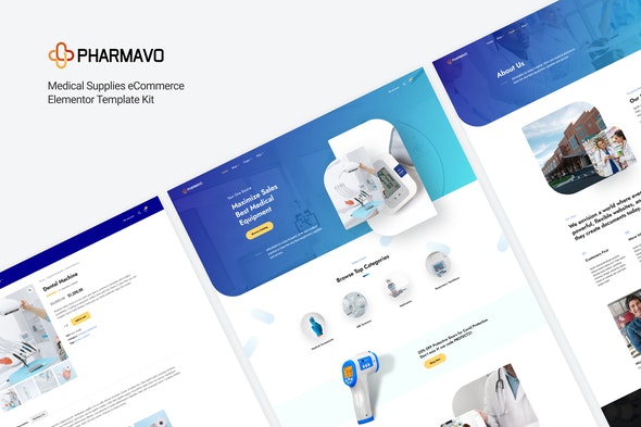 دانلود کیت المنتور Pharmavo - قالب فروشگاه لوازم پزشکی وردپرس