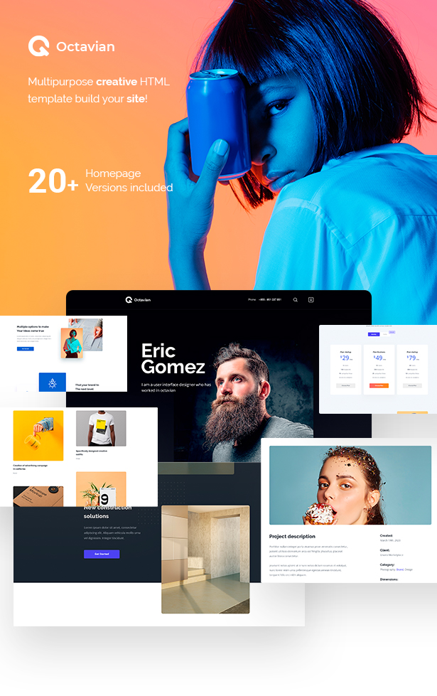 Octavian - Multipurpose Creative HTML5 Template - 1