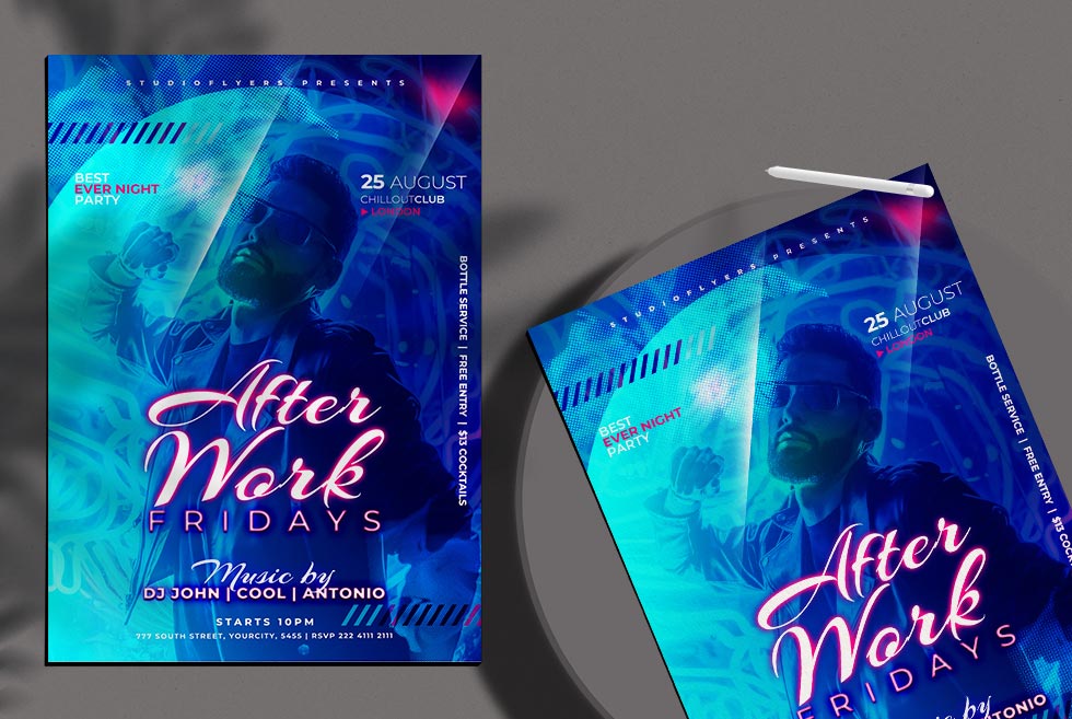 After-Work---Premium-flyer-psd-template دانلود فلایر لایه باز After Work