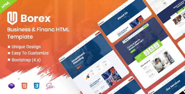 دانلود قالب سایت Borex - قالب چند منظوره HTML5