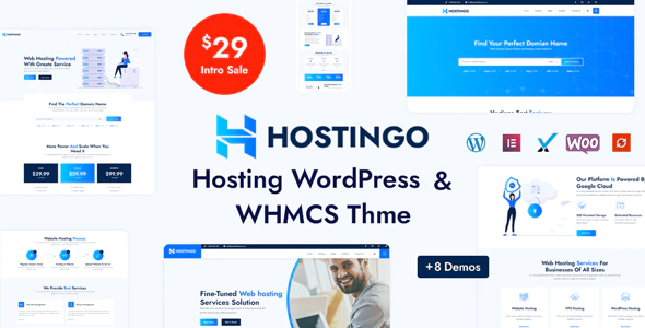 دانلود قالب وردپرس Hostingo - پوسته هاستینگ WHMCS و وردپرس
