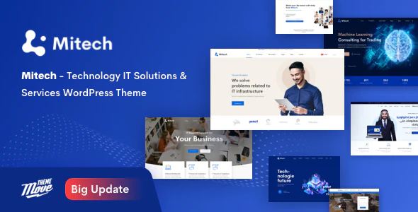 دانلود قالب وردپرس Mitech - پوسته خدمات فناوری اطلاعات وردپرس