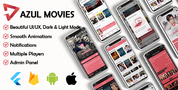 دانلود سورس فلاتر Azul Movies - سورس اپلیکیشن فیلم و سریال