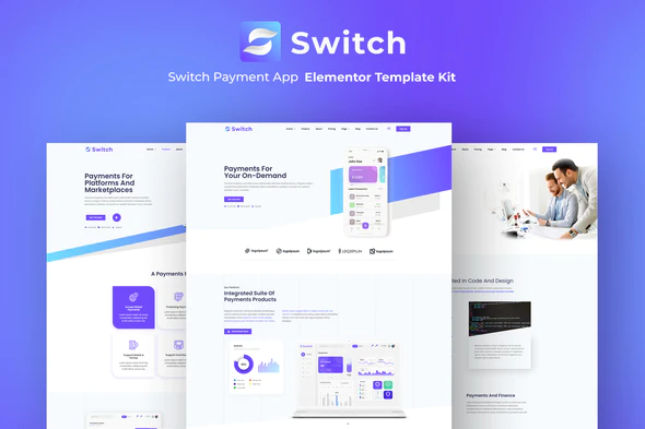 دانلود کیت و قالب المنتور وردپرس Switch