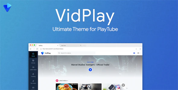 دانلود قالب VidPlay برای اسکریپت PlayTube