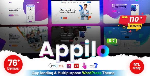 دانلود قالب وردپرس Appilo - پوسته تکنولوژی و صفحه فرود وردپرس