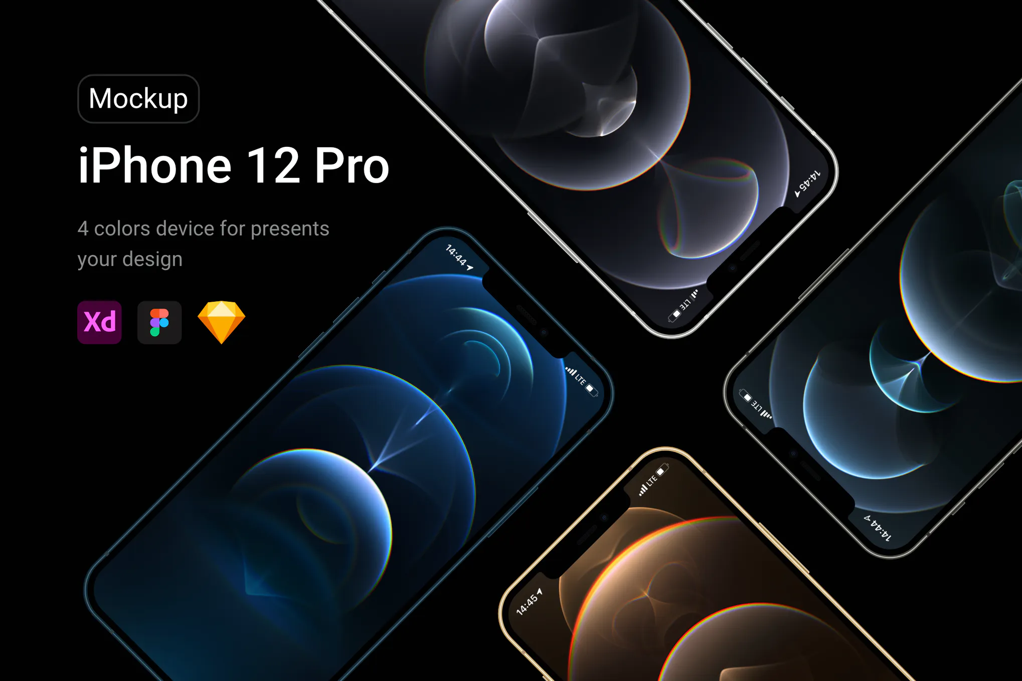 دانلود موکاپ لایه باز iPhone 12 Pro