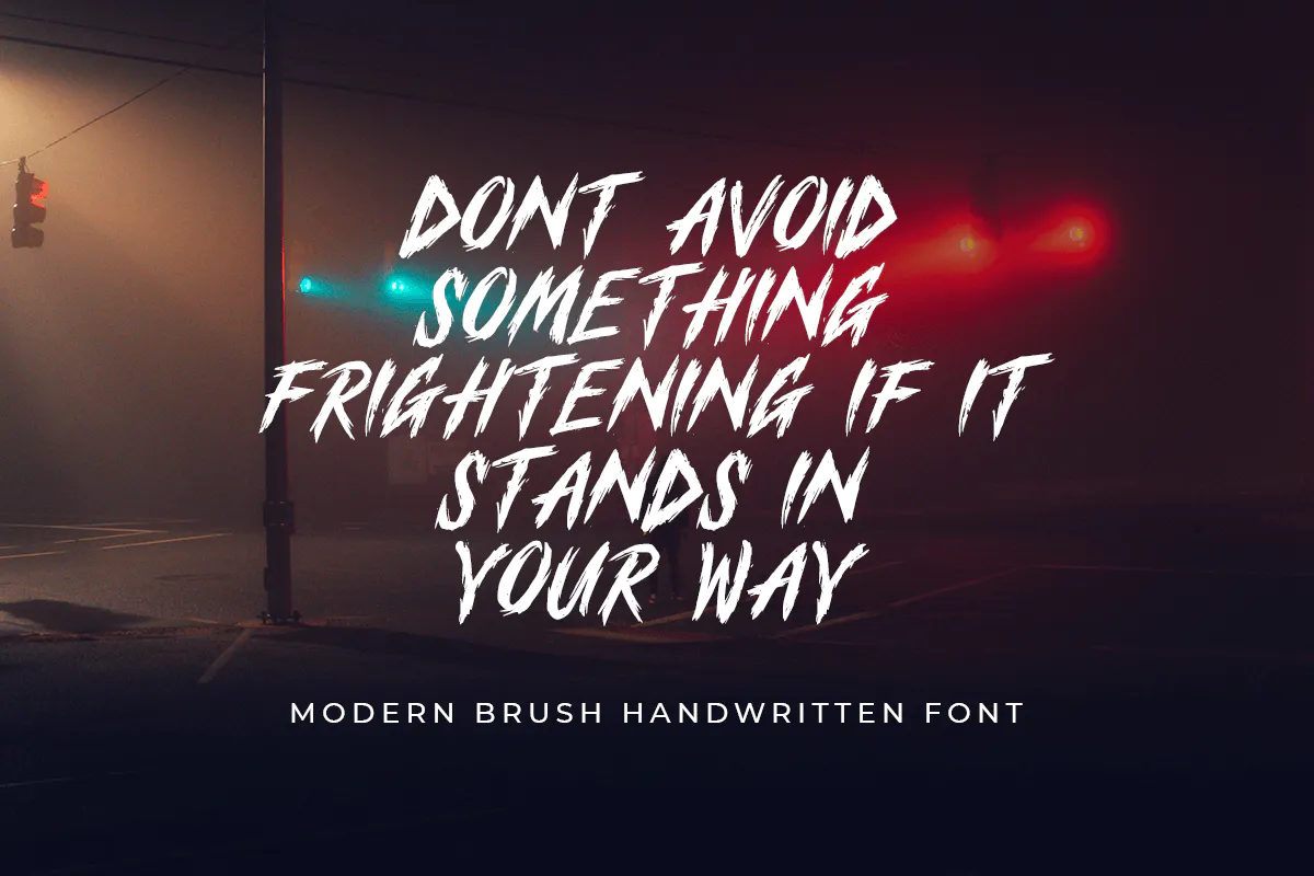 دانلود فونت BUZZER - Modern Brush Handwritten + فونت وب