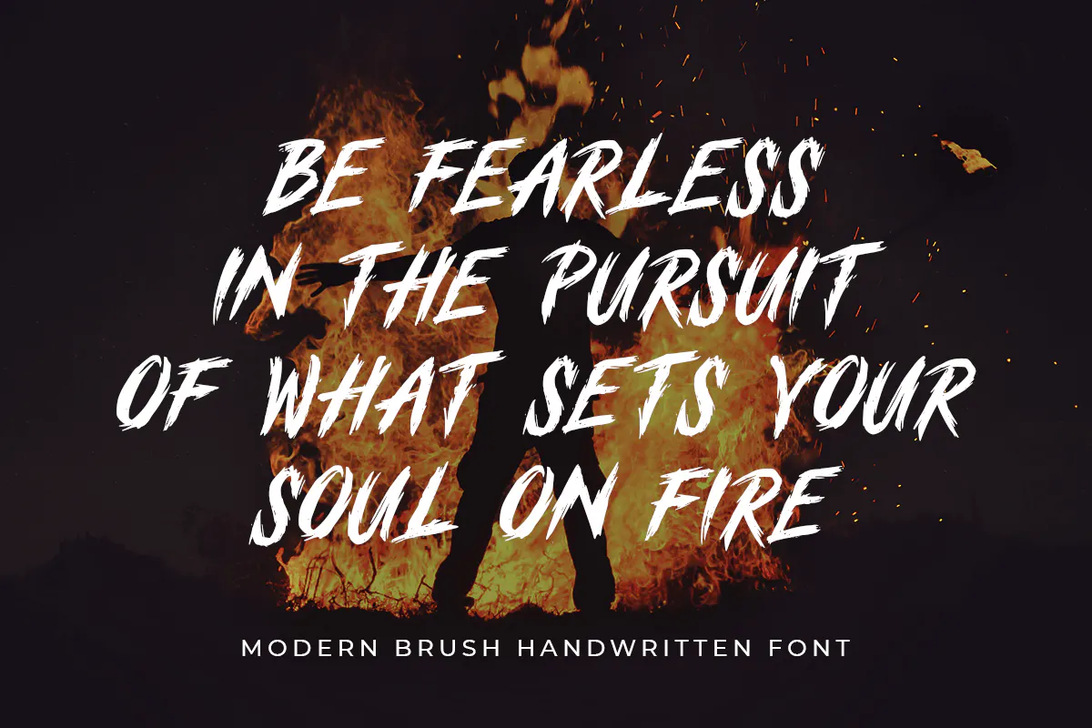دانلود فونت BUZZER - Modern Brush Handwritten + فونت وب