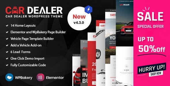 دانلود قالب وردپرس Car Dealer - پوسته خرید و فروش اتومبیل وردپرس