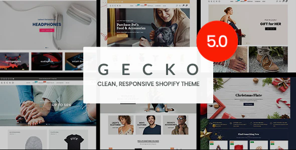 دانلود قالب شاپیفای Gecko - پوسته فروشگاهی راست چین شاپیفای