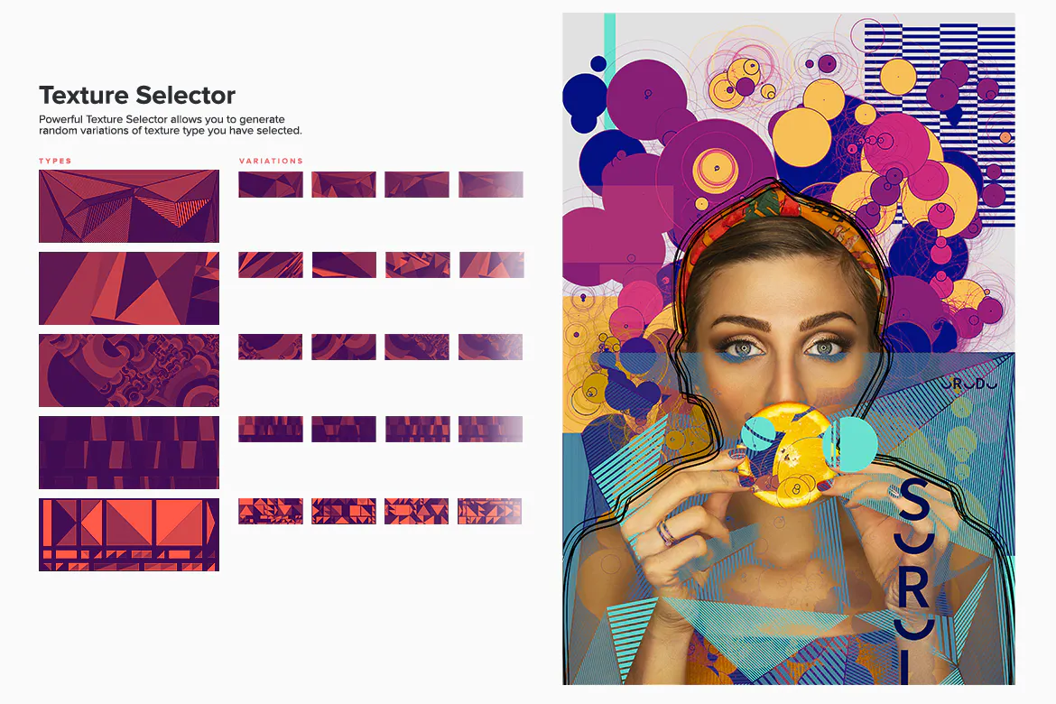 دانلود پلاگین فتوشاپ Geometrical Collage Generator