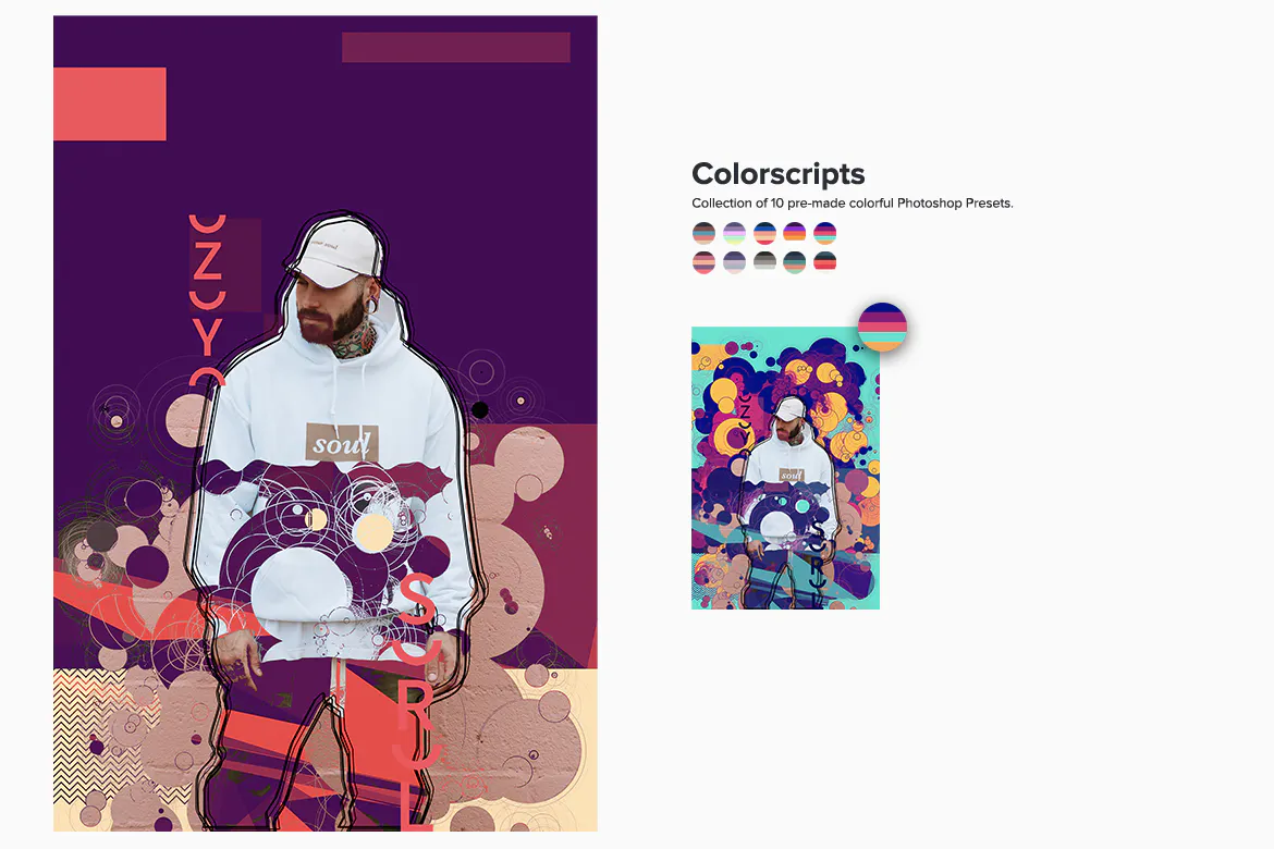 دانلود پلاگین فتوشاپ Geometrical Collage Generator