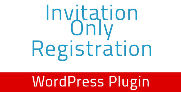 دانلود افزونه وردپرس Invitation Only Registration