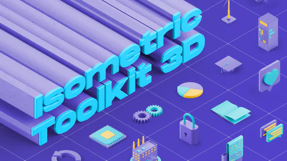 دانلود پروژه افتر افکت Isometric Toolkit 3D