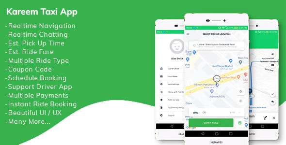 دانلود سورس اندروید Kareem Taxi App