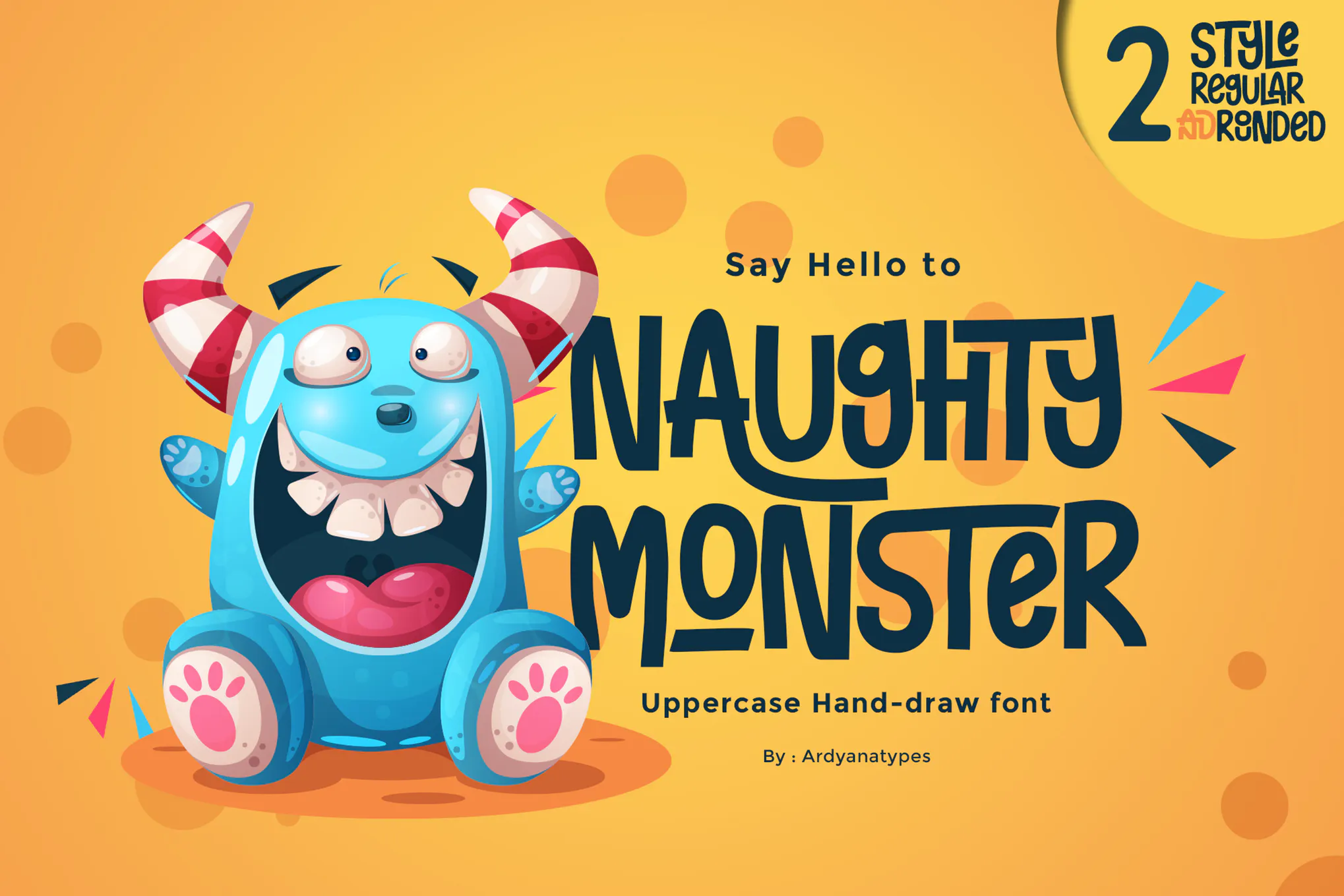 Naughty Monster دانلود فونت انگلیسی Naughty Monster